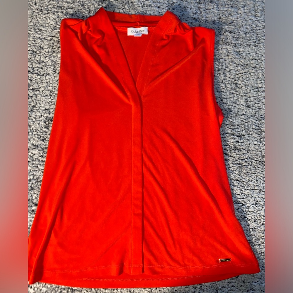 Calvin Klein tank top red size small